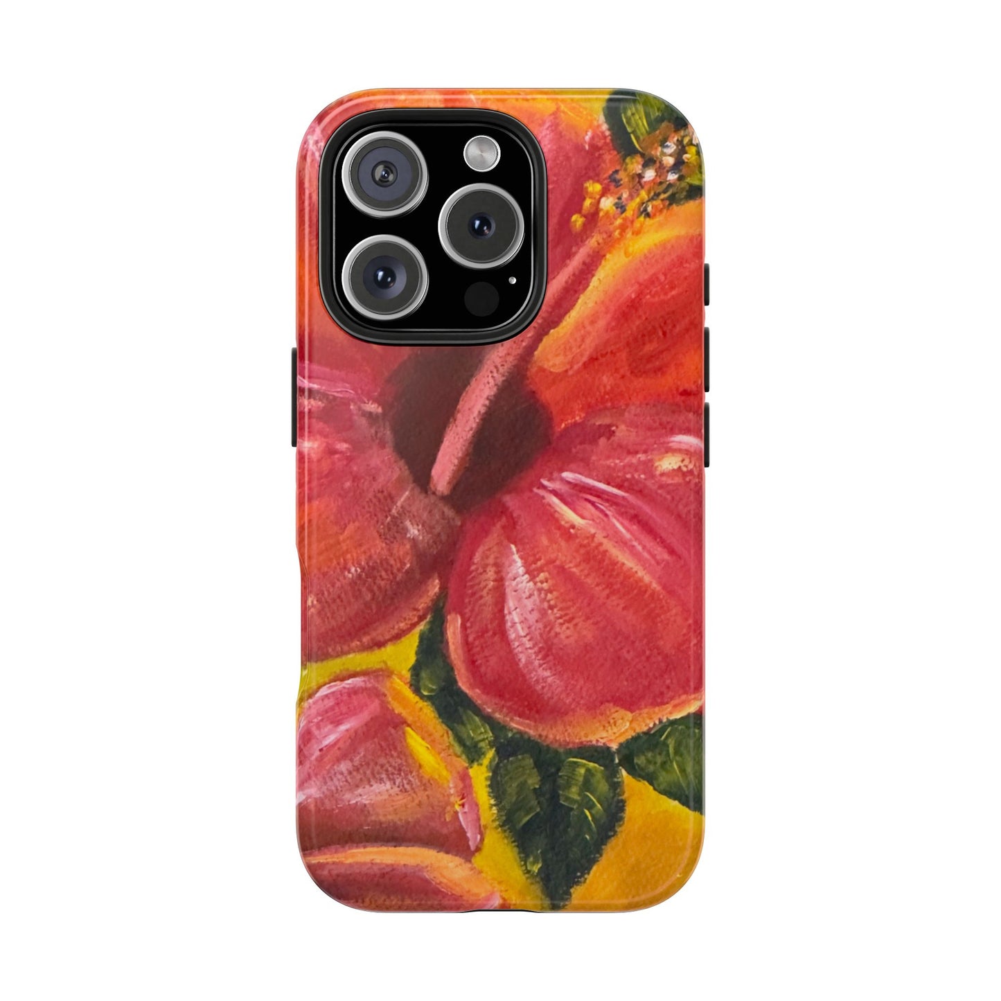 Red Hot Hibiscus Tough Phone Cases