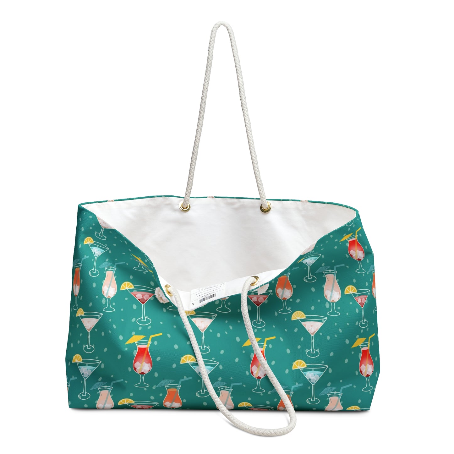 Cocktails Delight Weekender Tote Bag: Colorful, Garnished, and Stylish