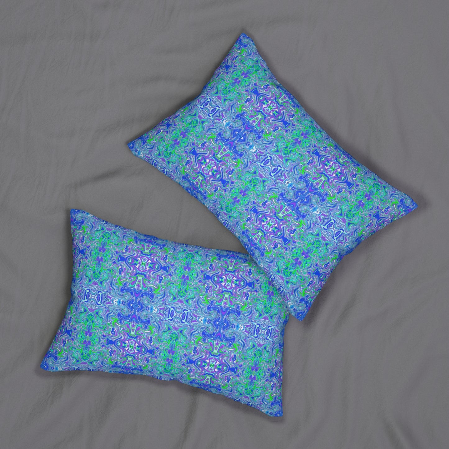 Boho Lavender Spun Polyester Lumbar Pillow