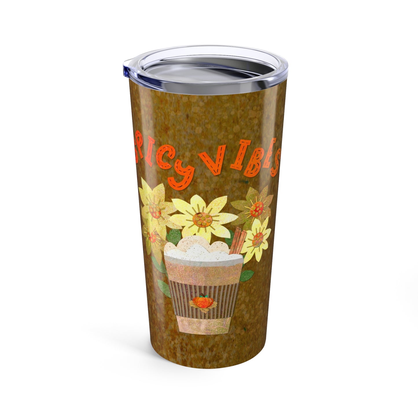 Spicy Vibes Latte Collage Tumbler 20oz