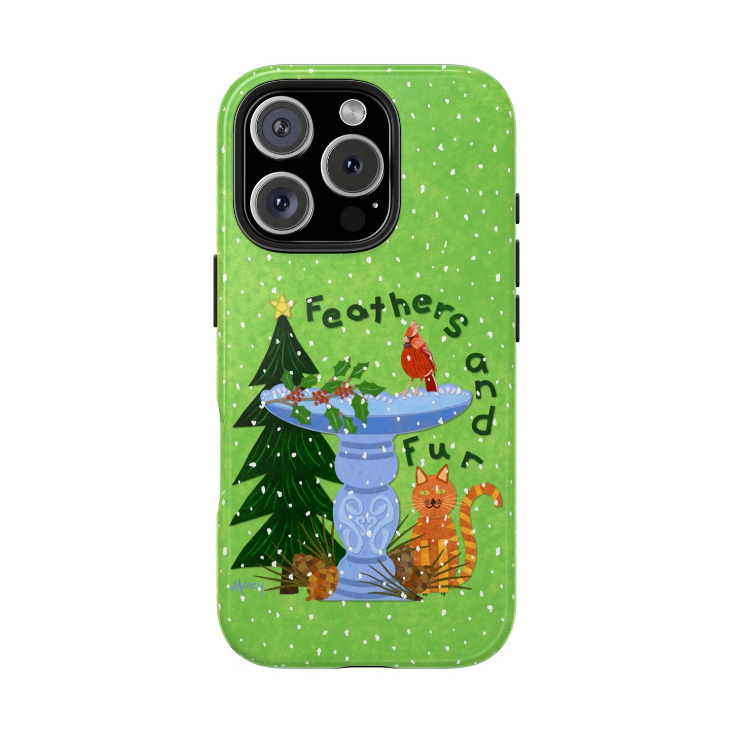 Feathers and Fur Collage Tough Phone Cases