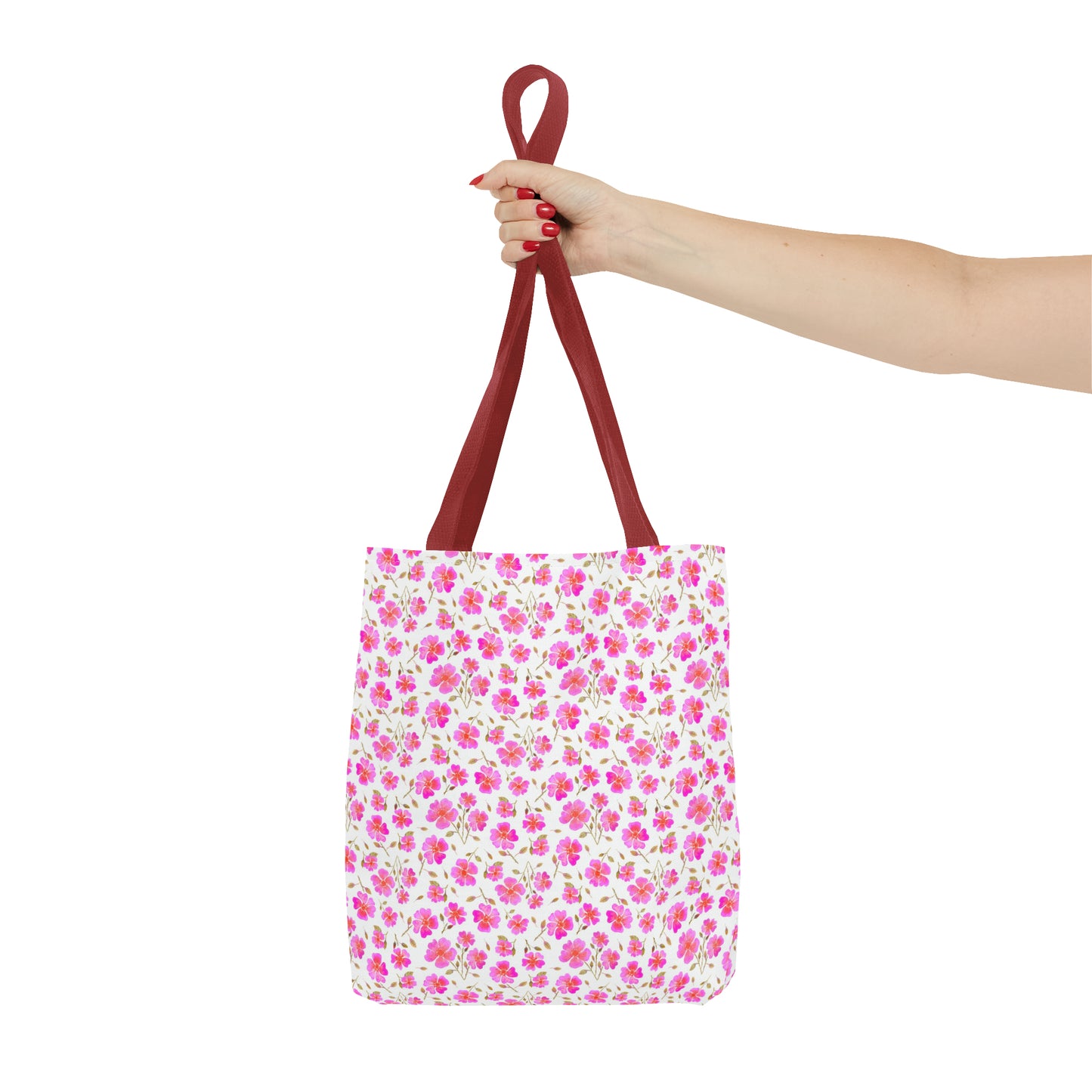 Hot Pink Wild Roses Tote Bag