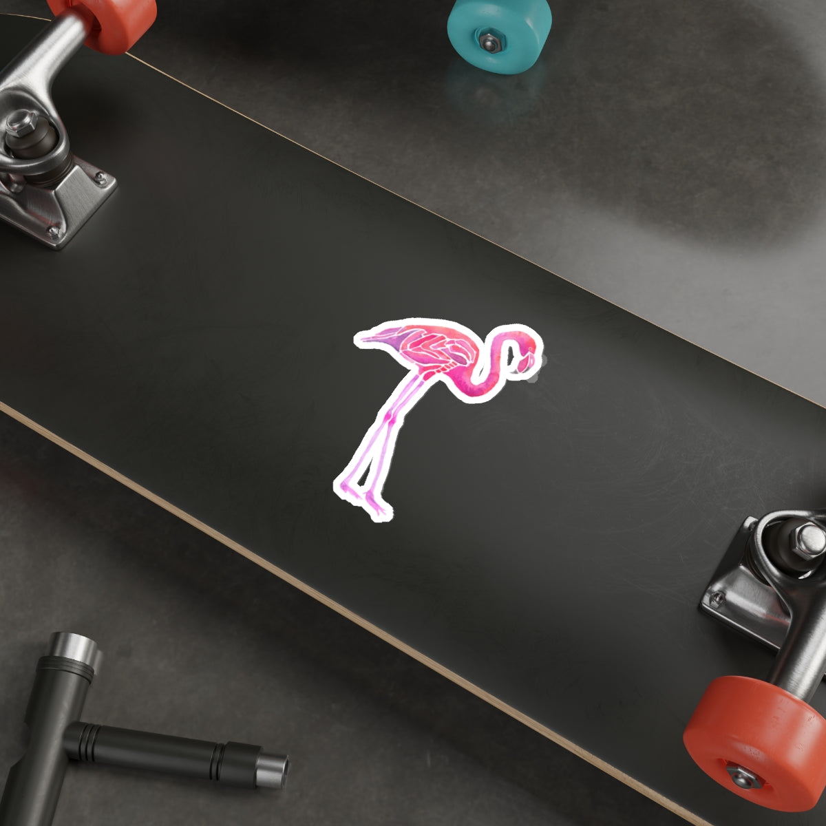 Pink Flamingo Die Cut Sticker