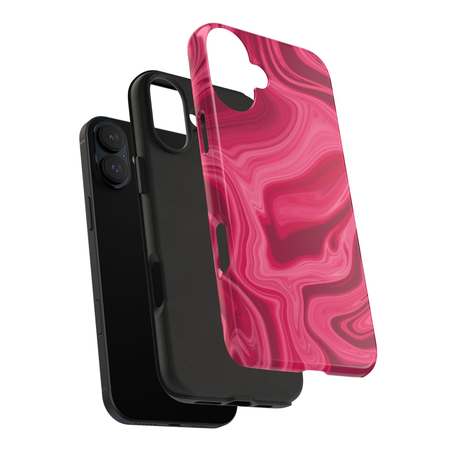 Rosy Swirls Tough Phone Cases