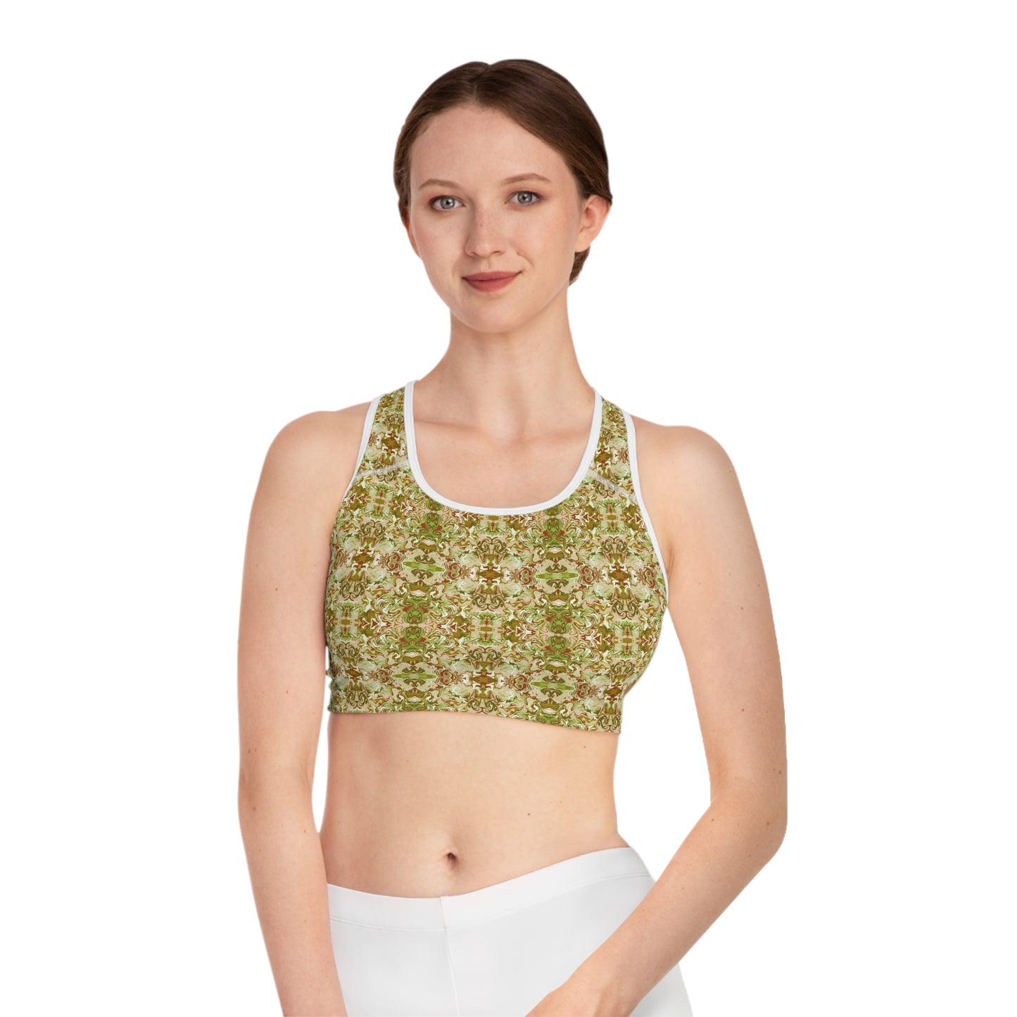 Boho Tea Garden Sports Bra