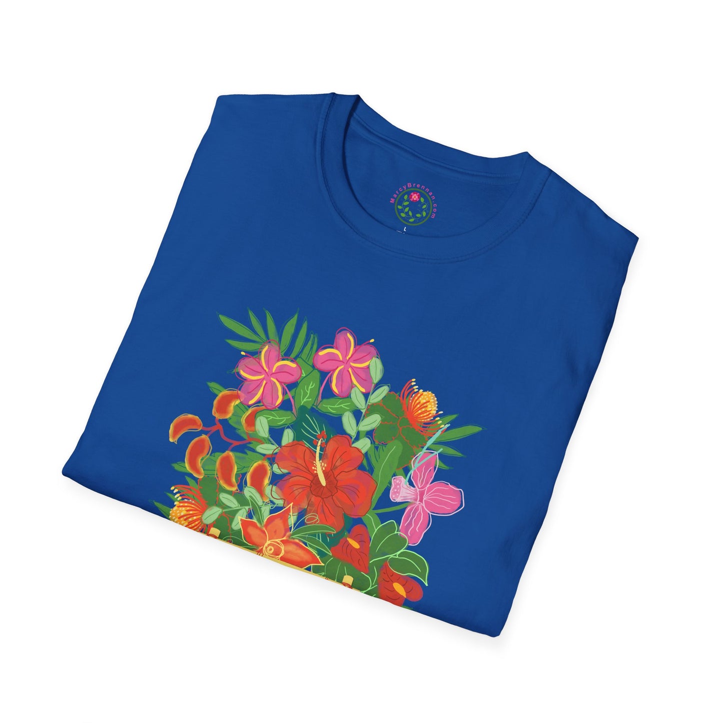 Tropical Flowers Softstyle T-Shirt