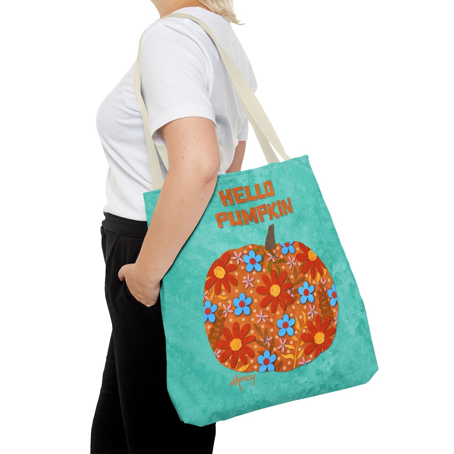 Hello Pumpkin Collage Tote Bag