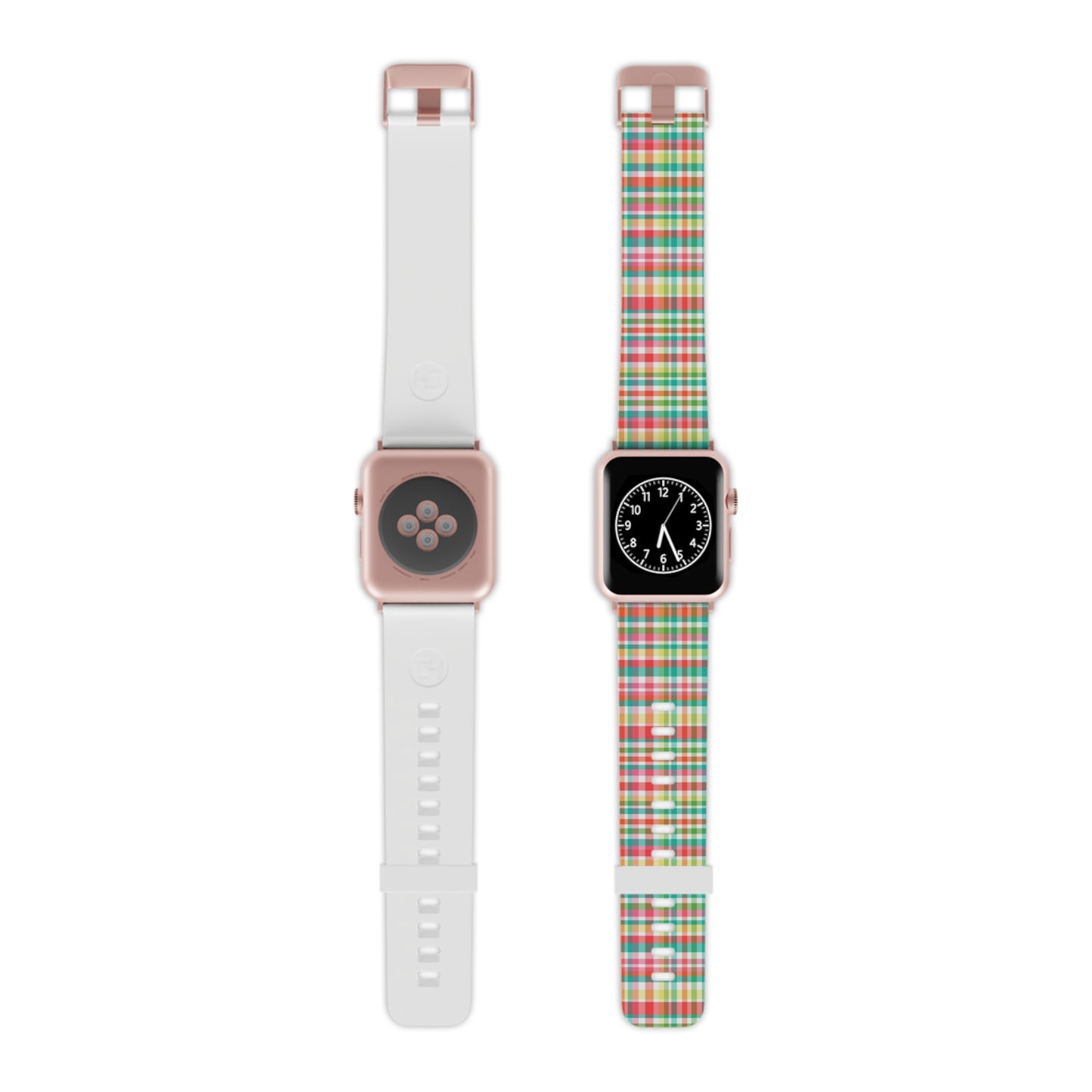 Hibiscus Garden Plaid Watch Band for Apple Watch