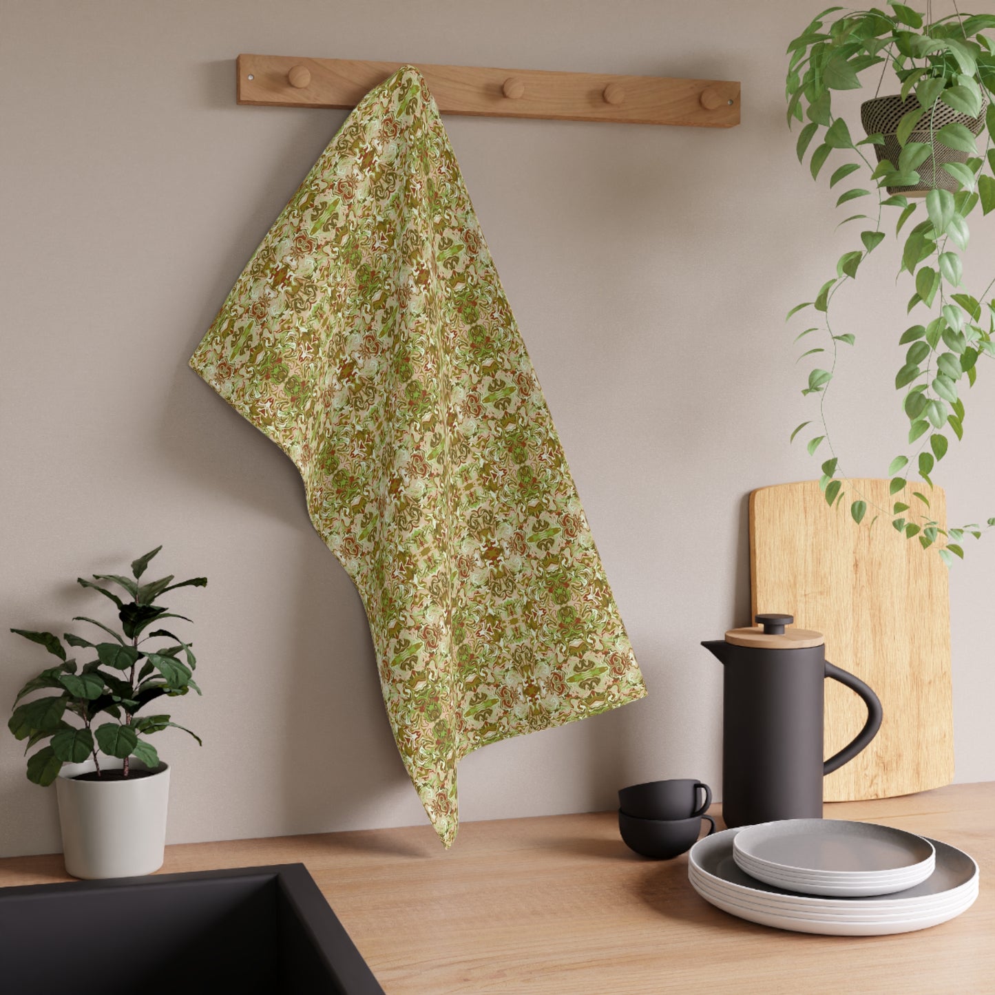 Boho Tea Garden Tea Towel