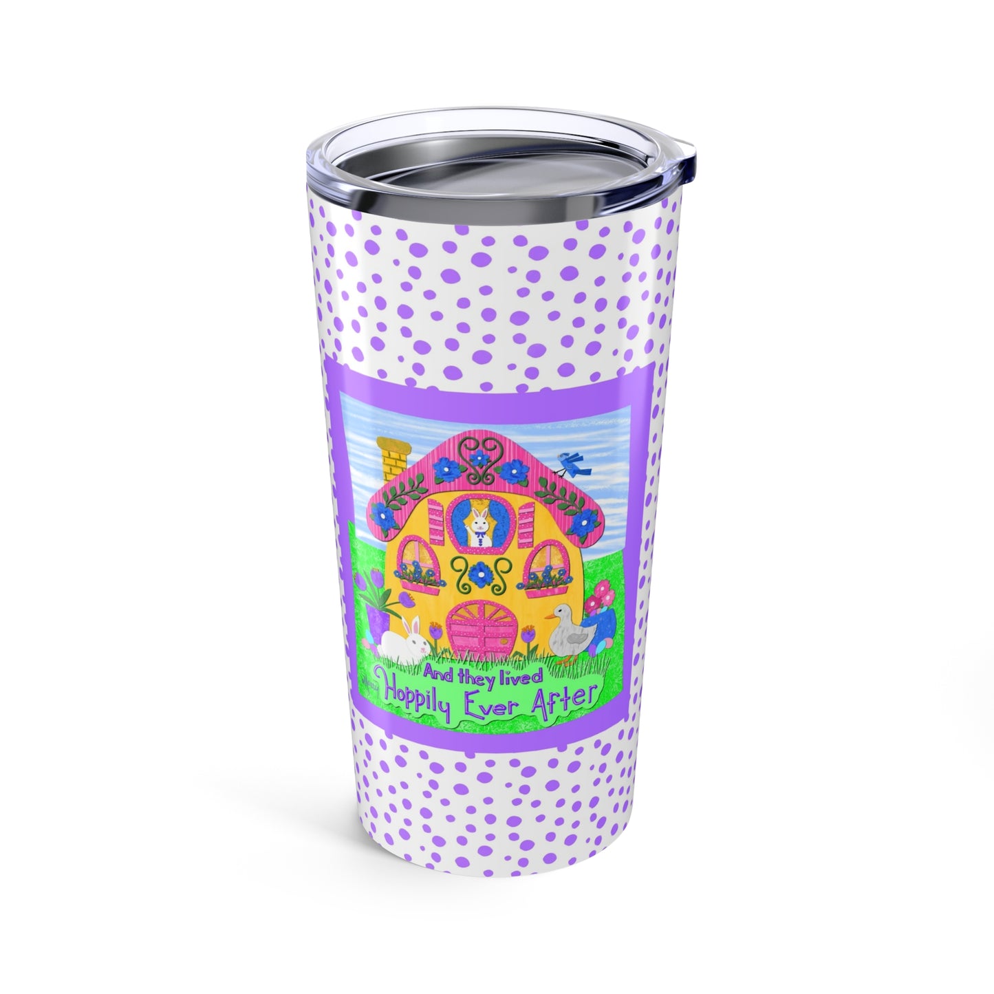 Bunny Cottage Collage Stainless Steel Travel Mug