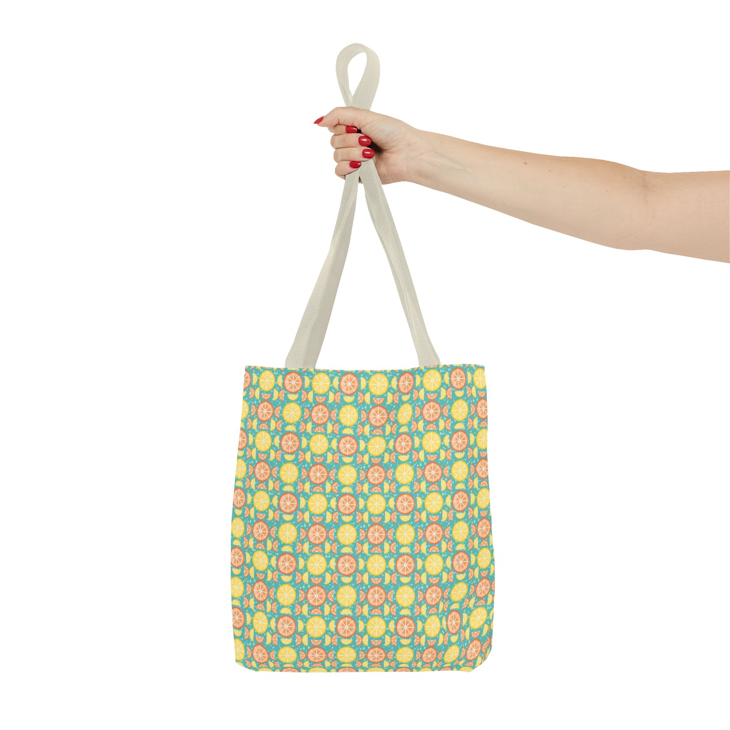 Citrus Slices Geometric Tote Bag - Carry Your Essentials in Style