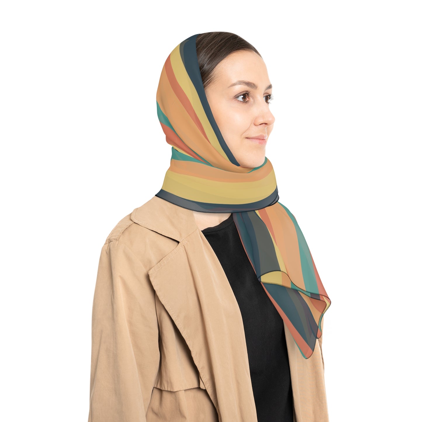 Sunbaked Stripes Poly Scarf