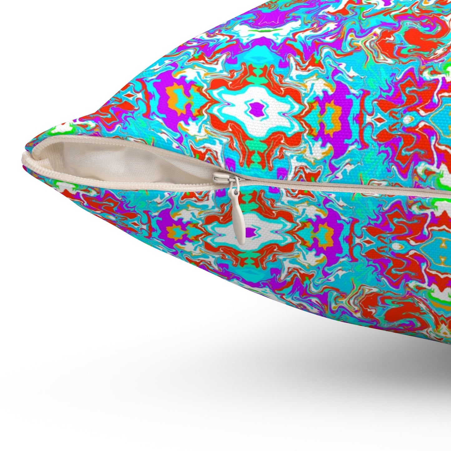 Boho Summer Garden Spun Polyester Square Pillow