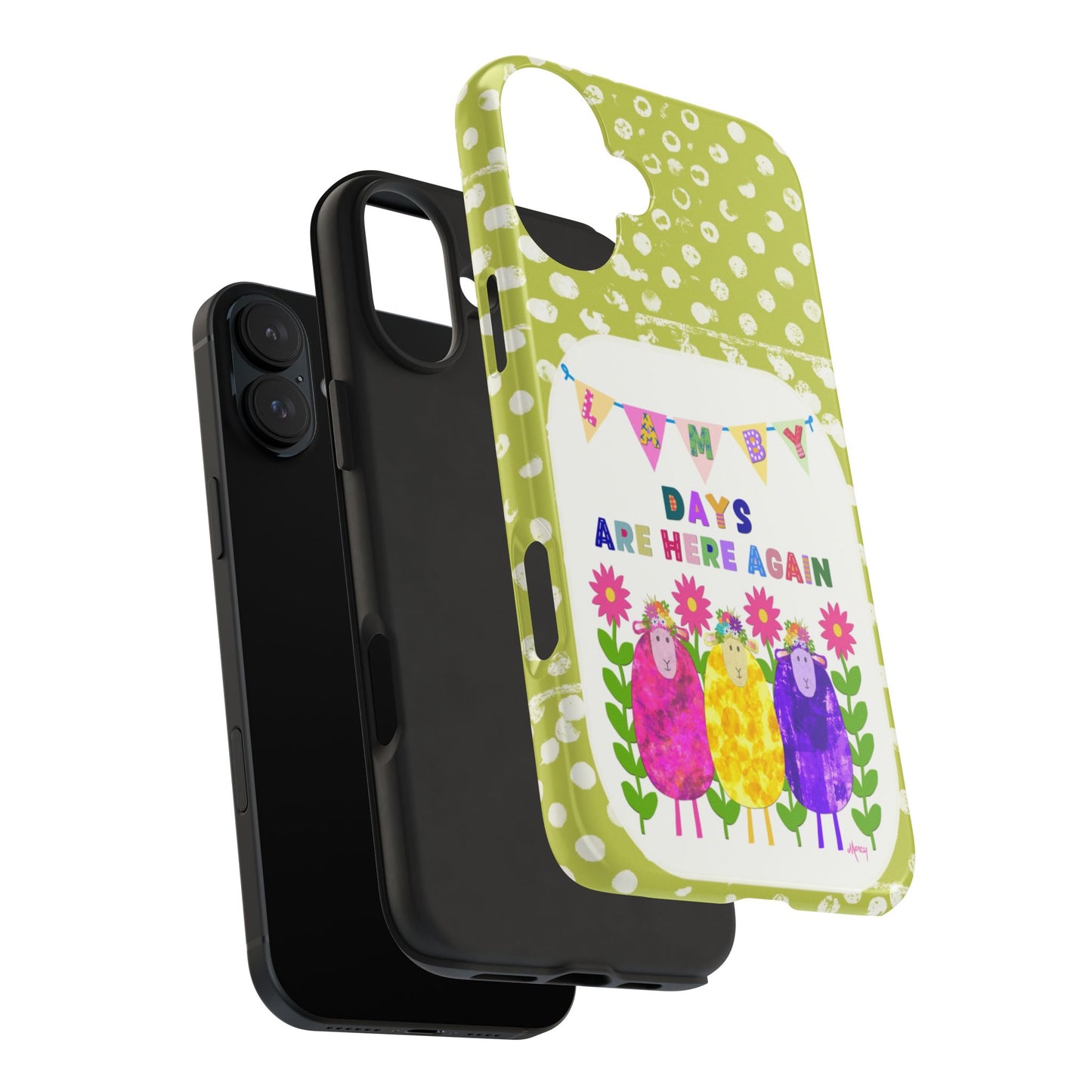 Lamby Days Are Here Again Collage Tough Phone Cases