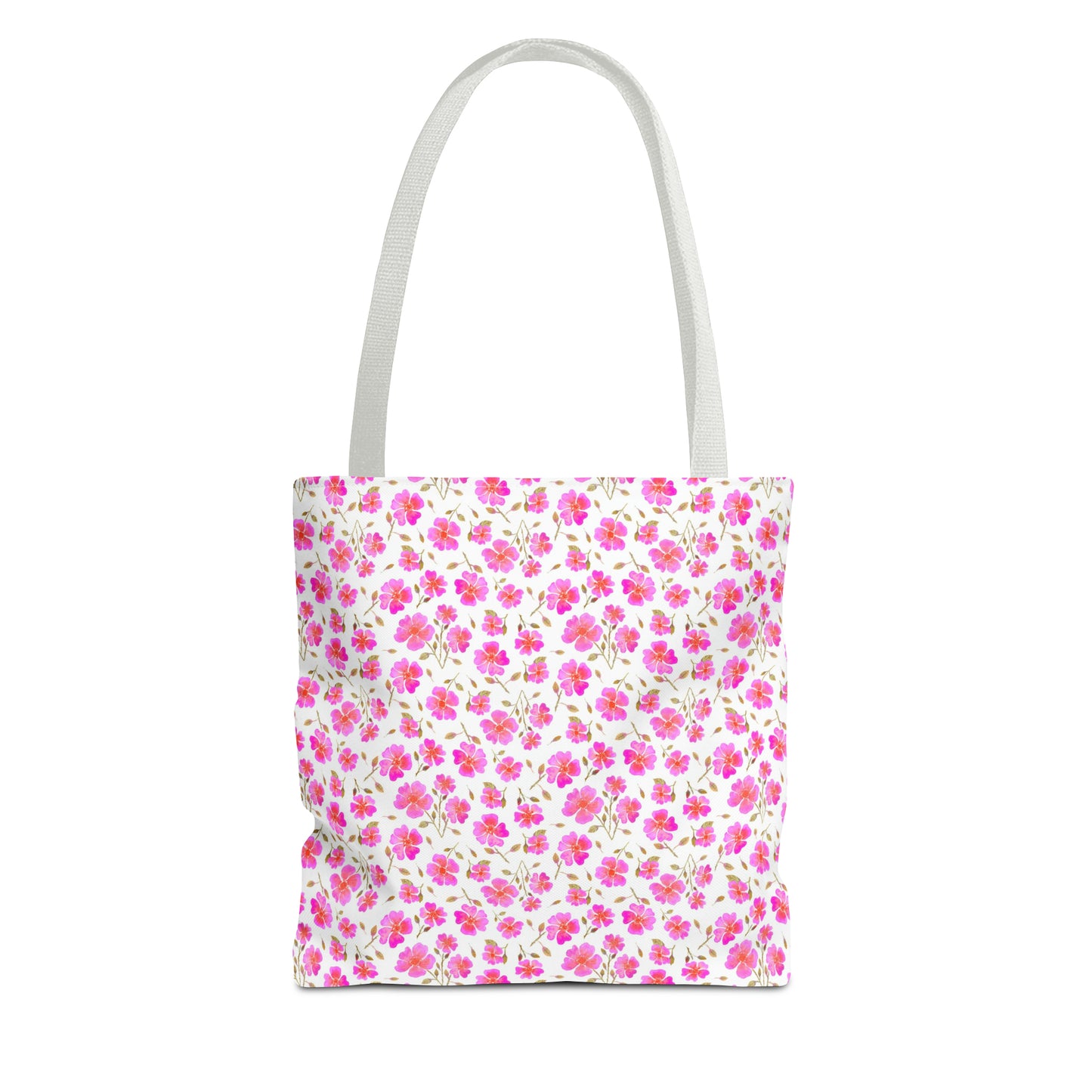 Hot Pink Wild Roses Tote Bag