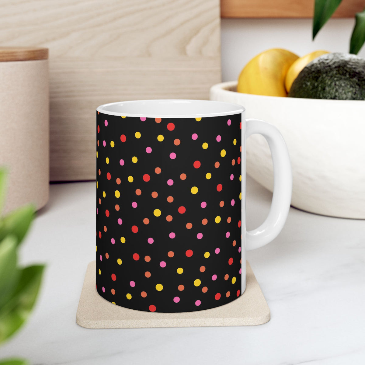Frida Polka Dots Mug Ceramic Mug 11oz
