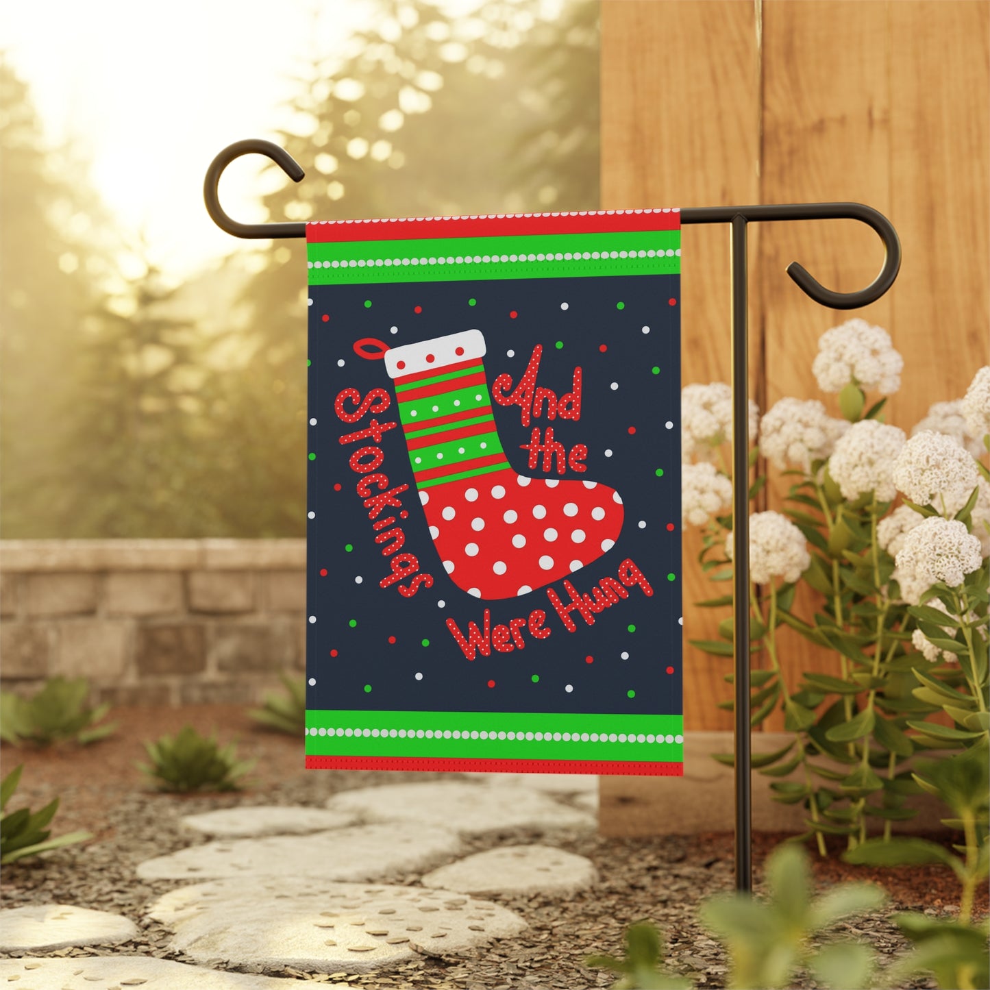 Christmas Stocking Garden & House Banner