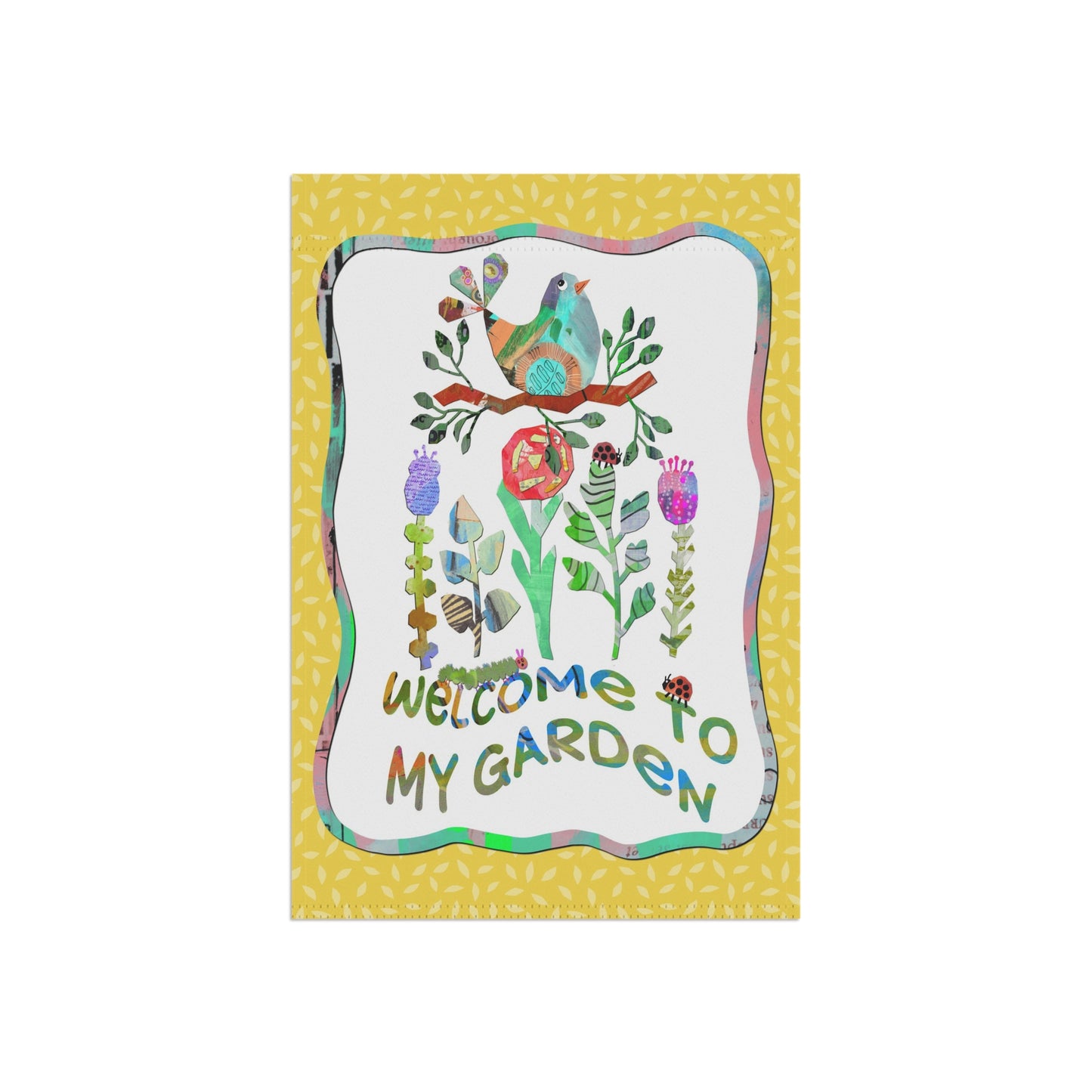 Welcome to My Garden Collage Garden Banner