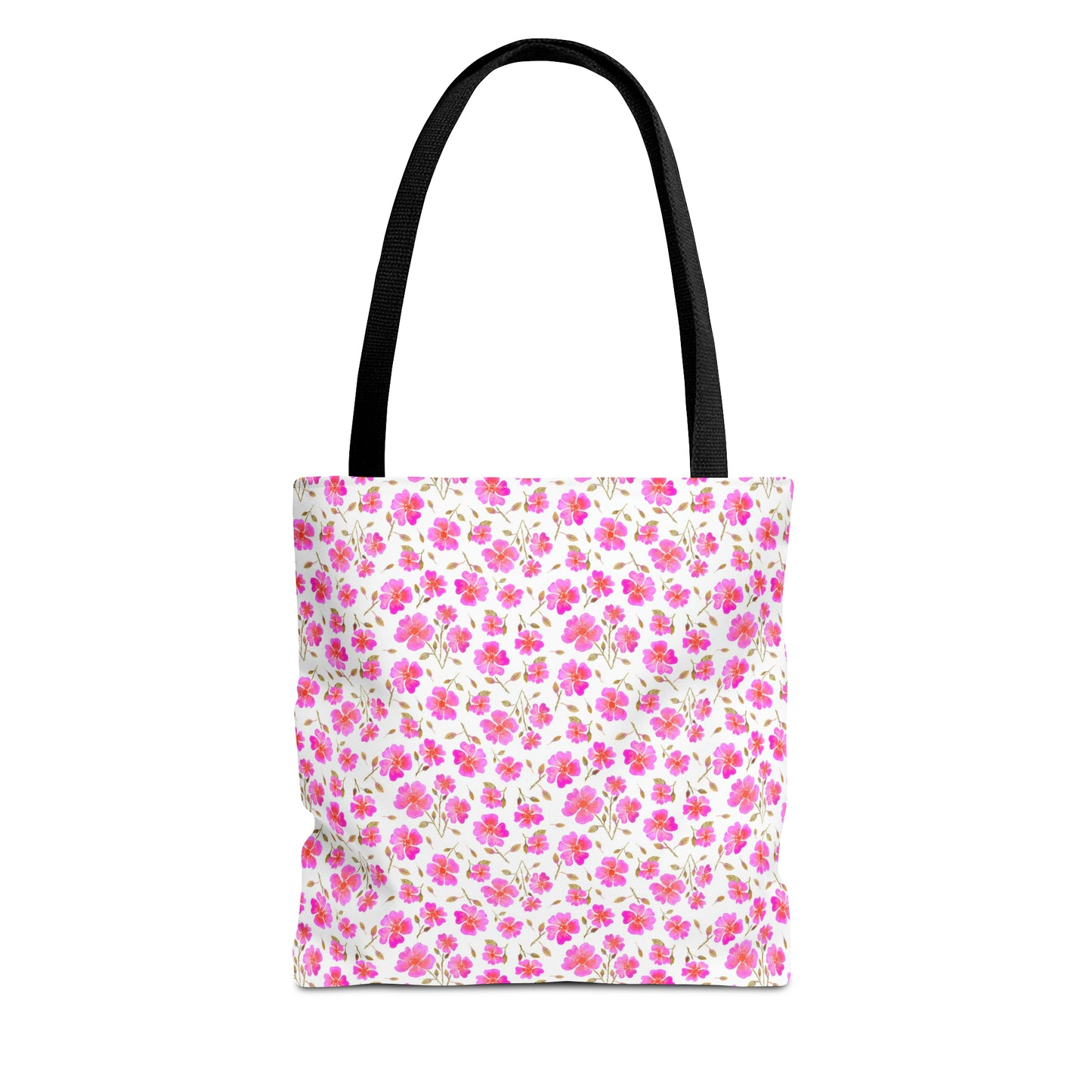 Hot Pink Wild Roses Tote Bag