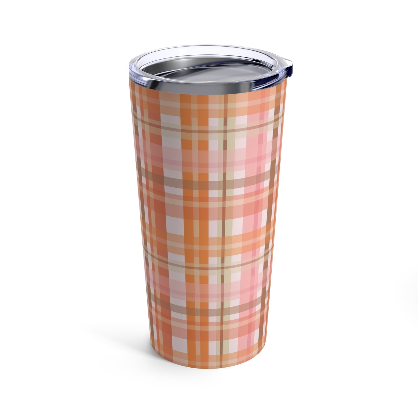 Soft Autumn Plaid Tumbler 20oz