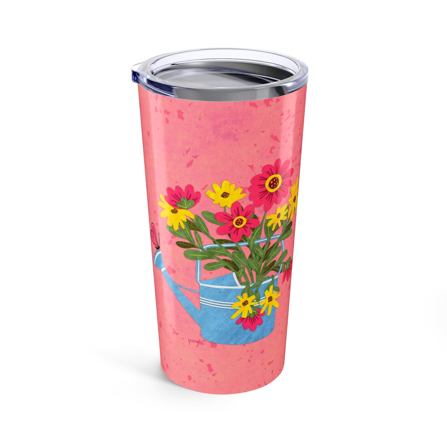 Summer Blooms Collage Tumbler 20oz
