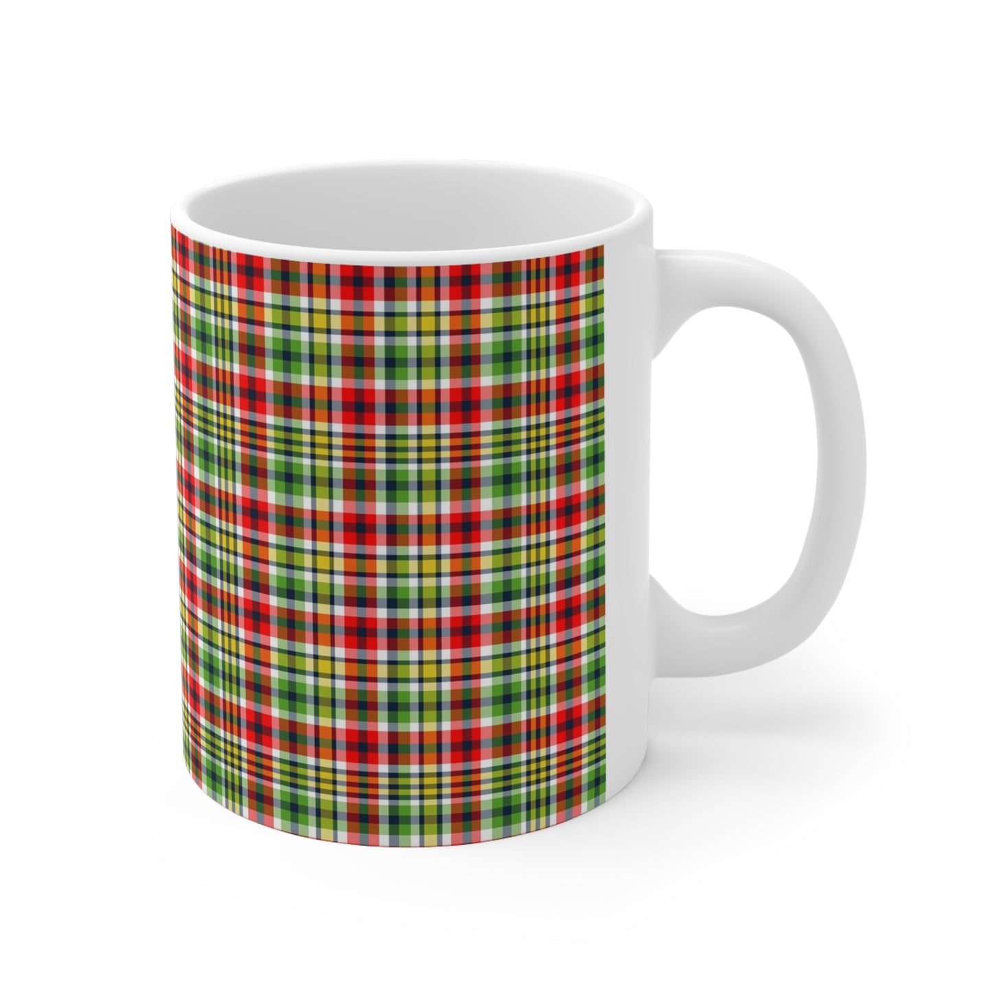 Very Merry Plaid Ceramic Mug 11oz