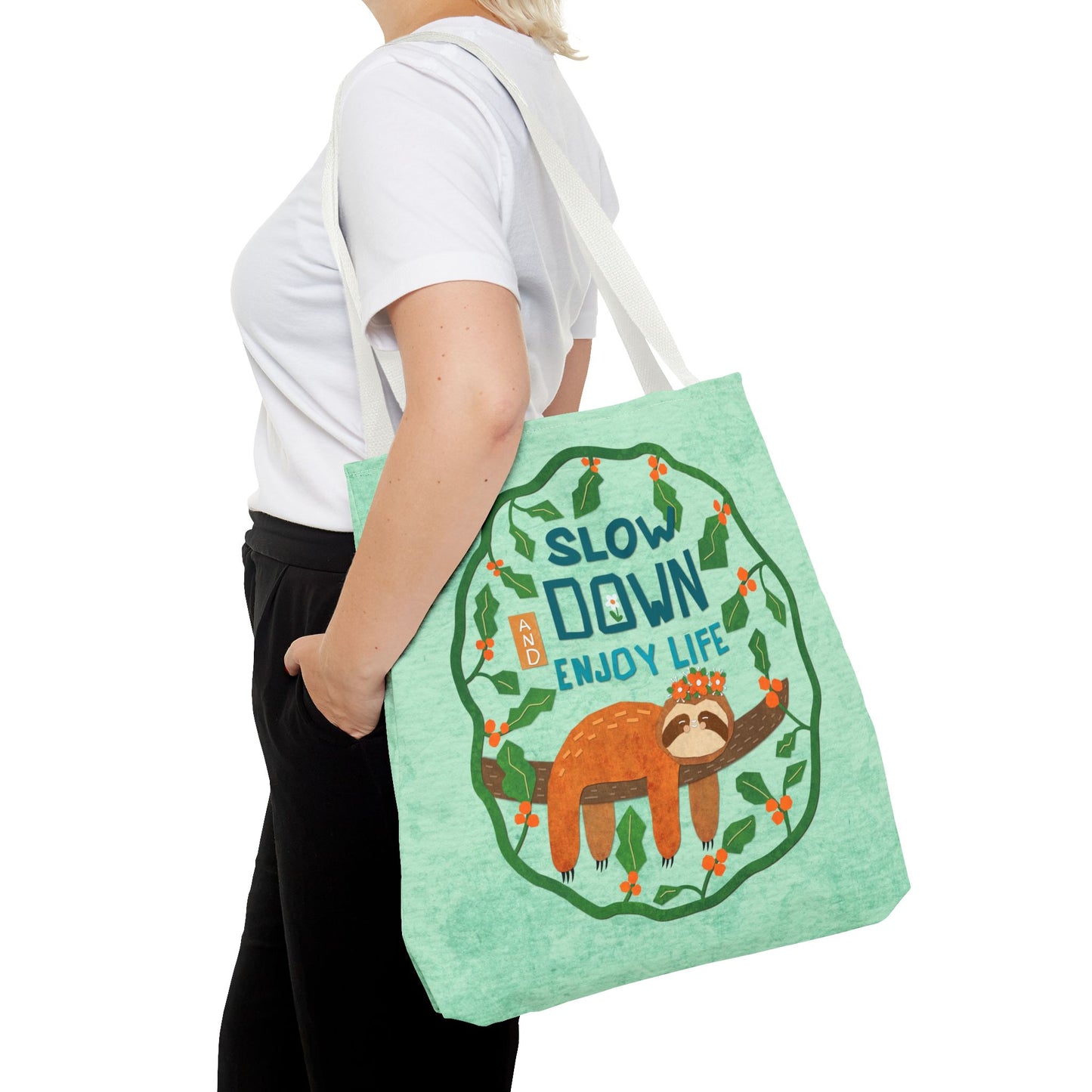 Sloth Collage Tote Bag