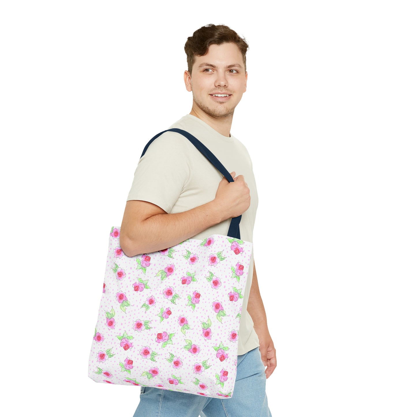 Maria’s Pink Roses Tote Bag