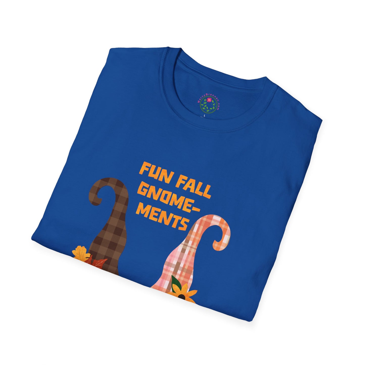 Fun Fall Gnome-ments Collage Softstyle T-Shirt