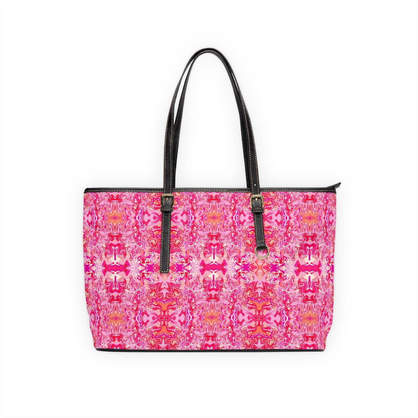 Boho Bougainvillea Garden Faux Leather Shoulder Bag