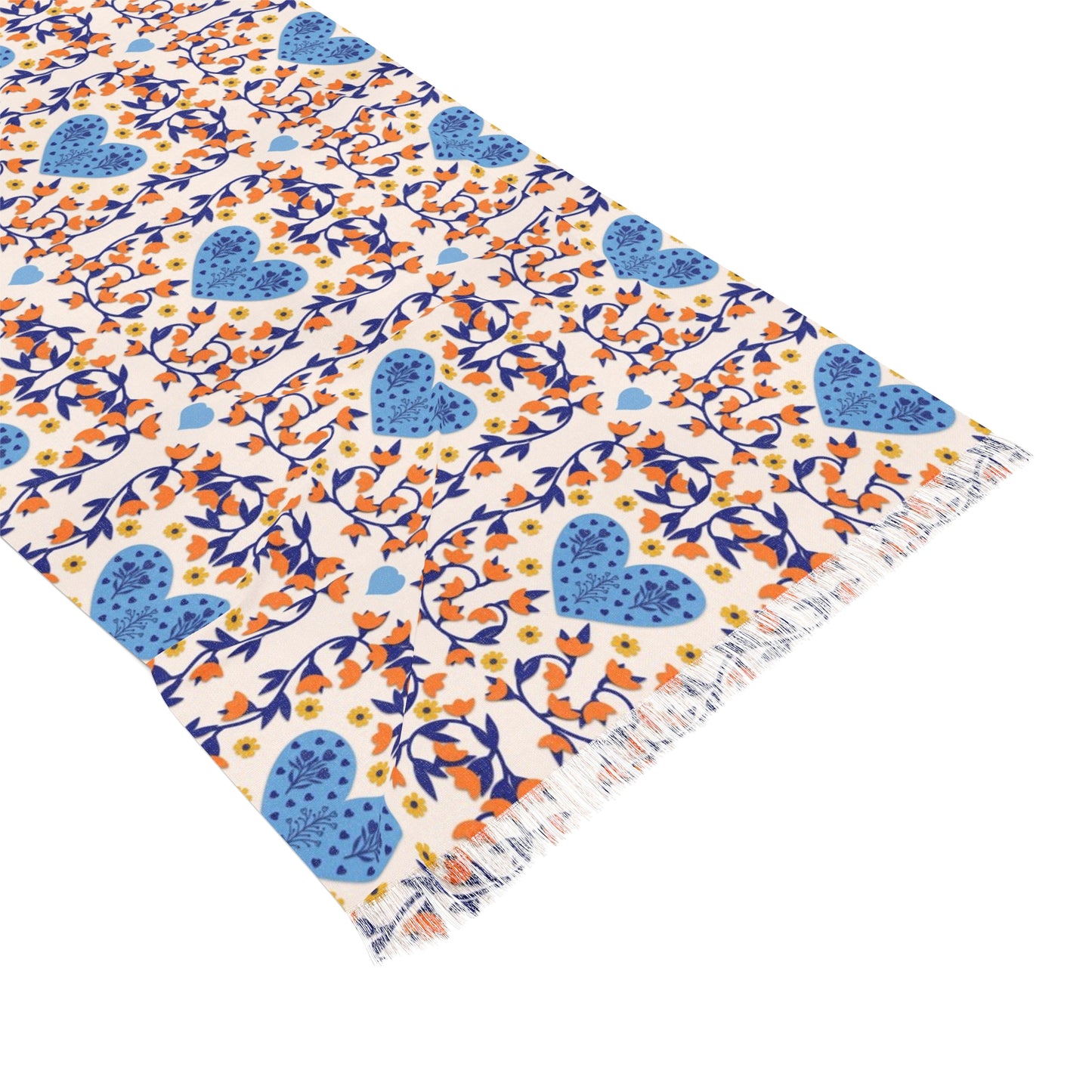 Hygge Hearts and Flowers Light Scarf