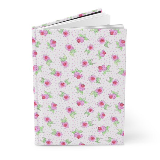 Maria’s Pink Roses Hardcover Journal Matte