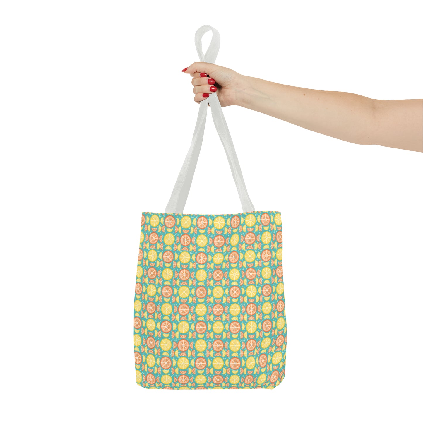 Citrus Slices Geometric Tote Bag - Carry Your Essentials in Style