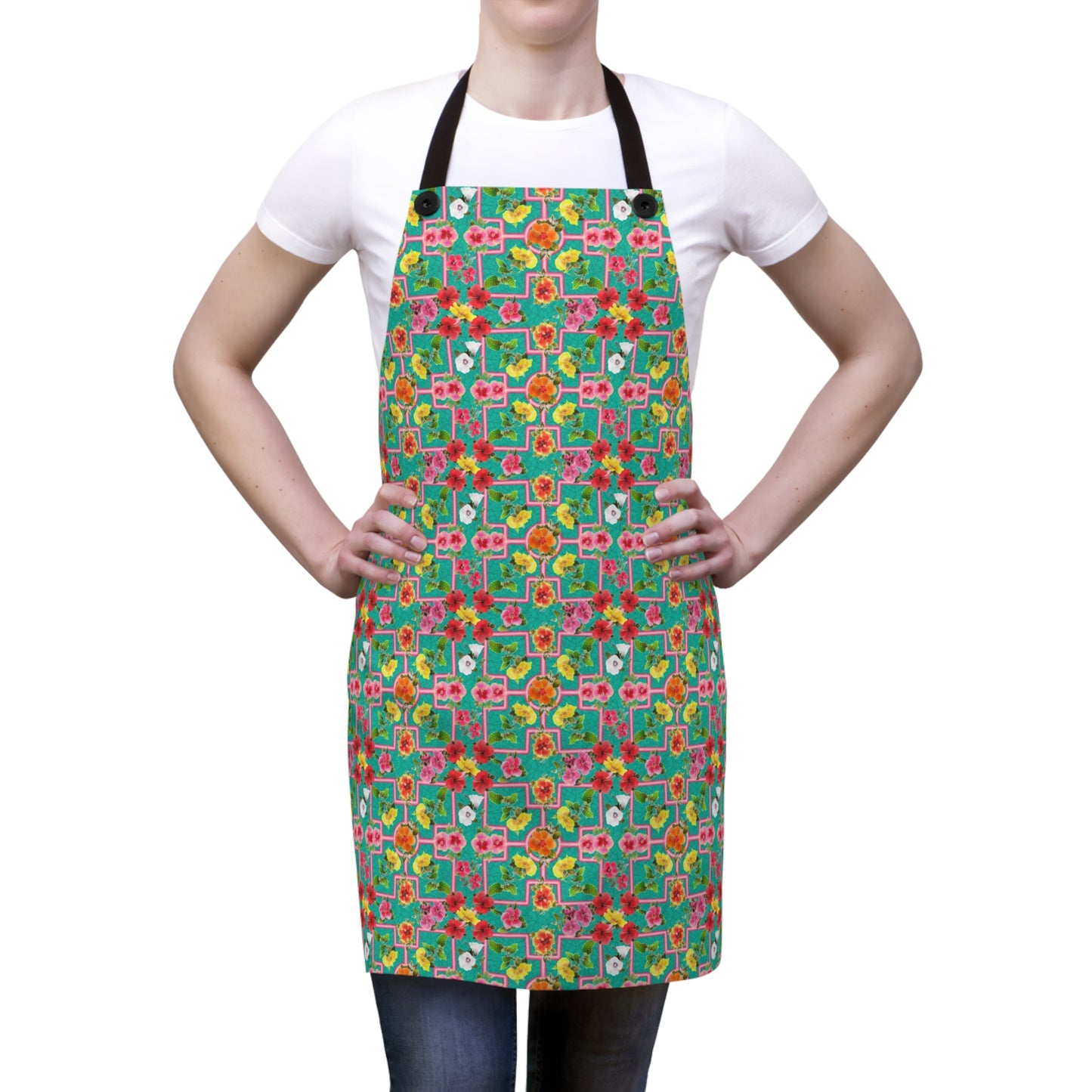 Formal Hibiscus Garden Apron