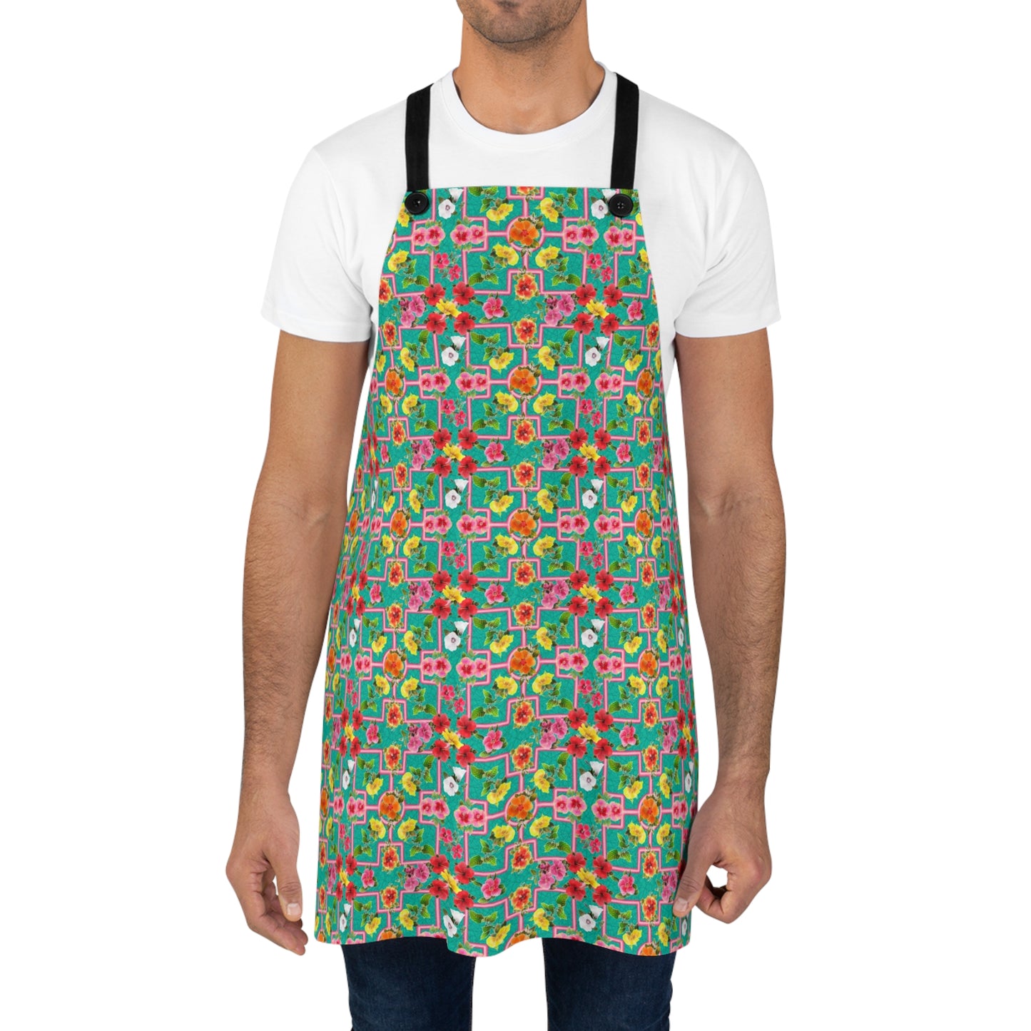 Formal Hibiscus Garden Apron