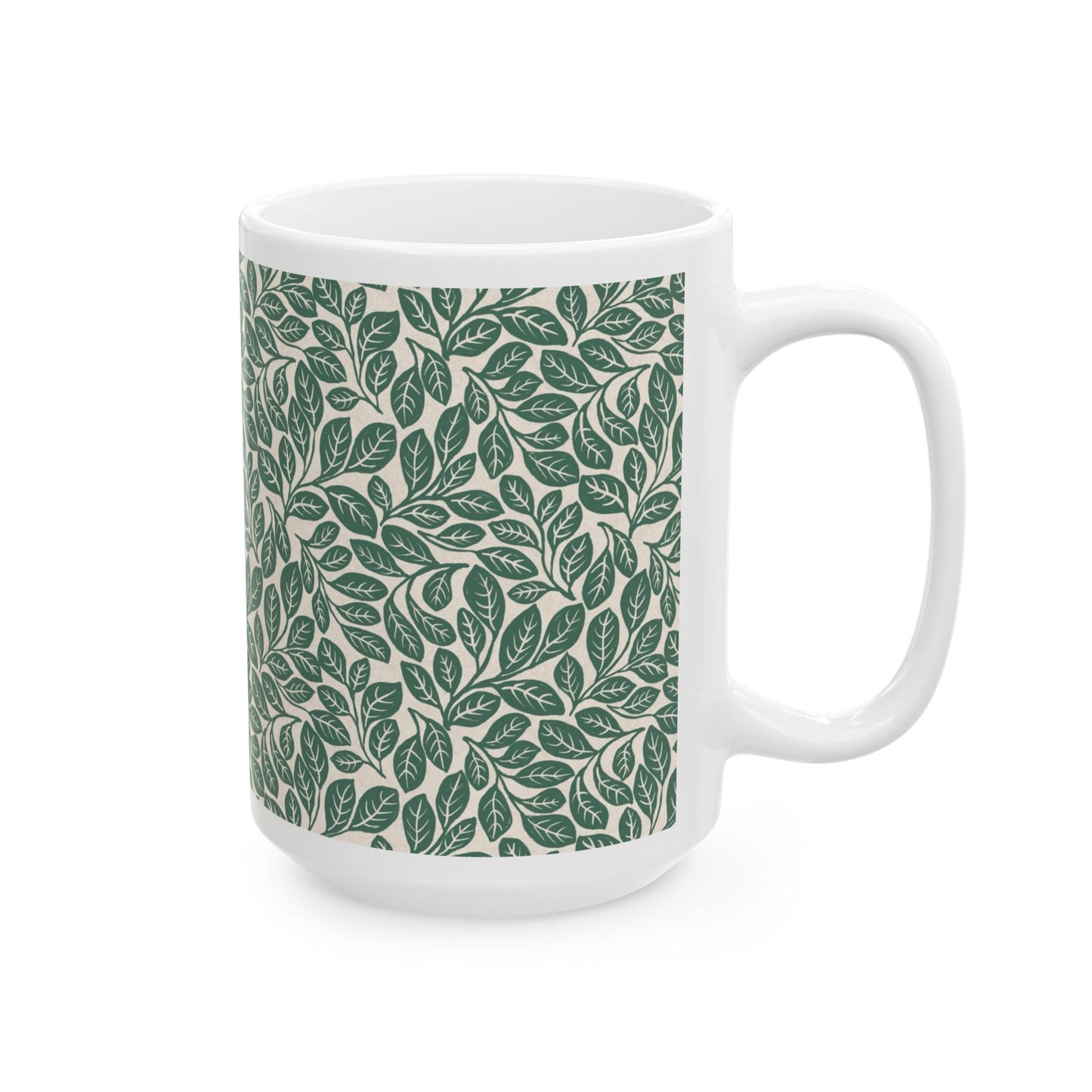 Sassafras Leaves Ceramic Mug 11oz & 15oz