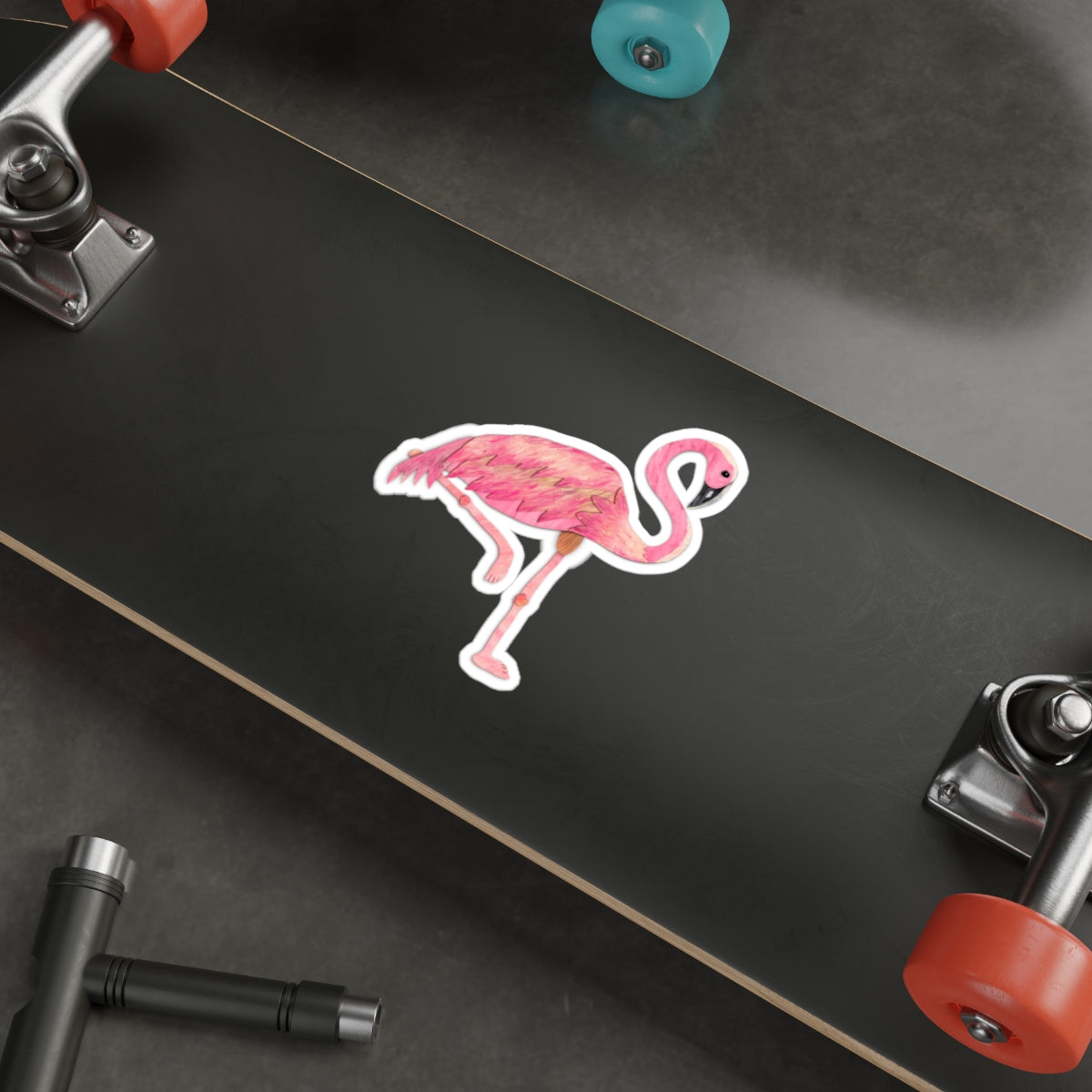 Pink Flamingo Die-Cut Stickers