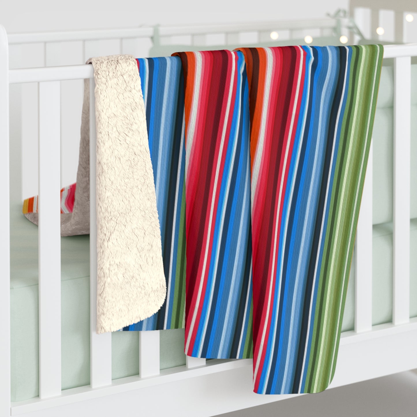 Frida Serape Sherpa Fleece Blanket