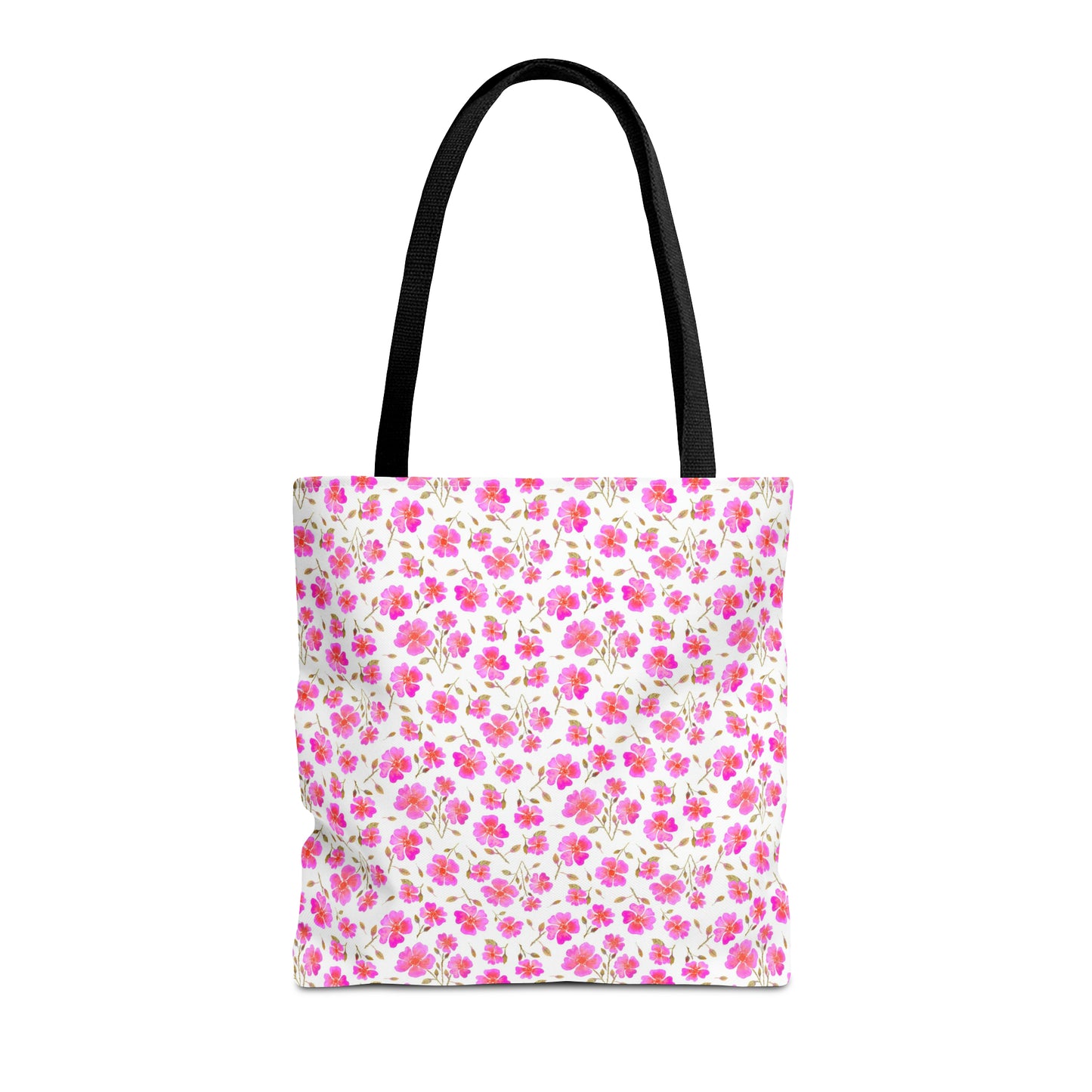 Hot Pink Wild Roses Tote Bag