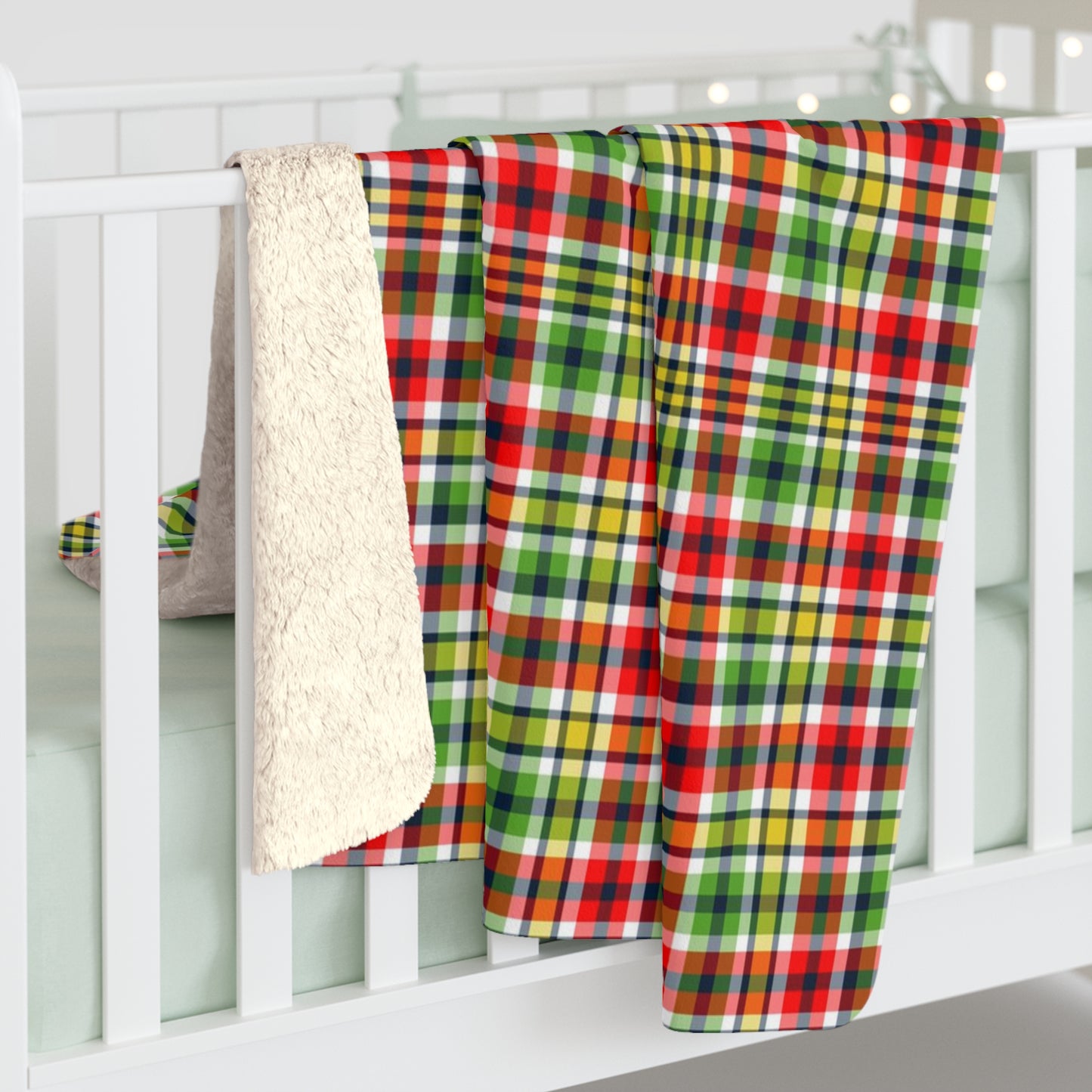 Very Merry Plaid Sherpa Fleece Blanket