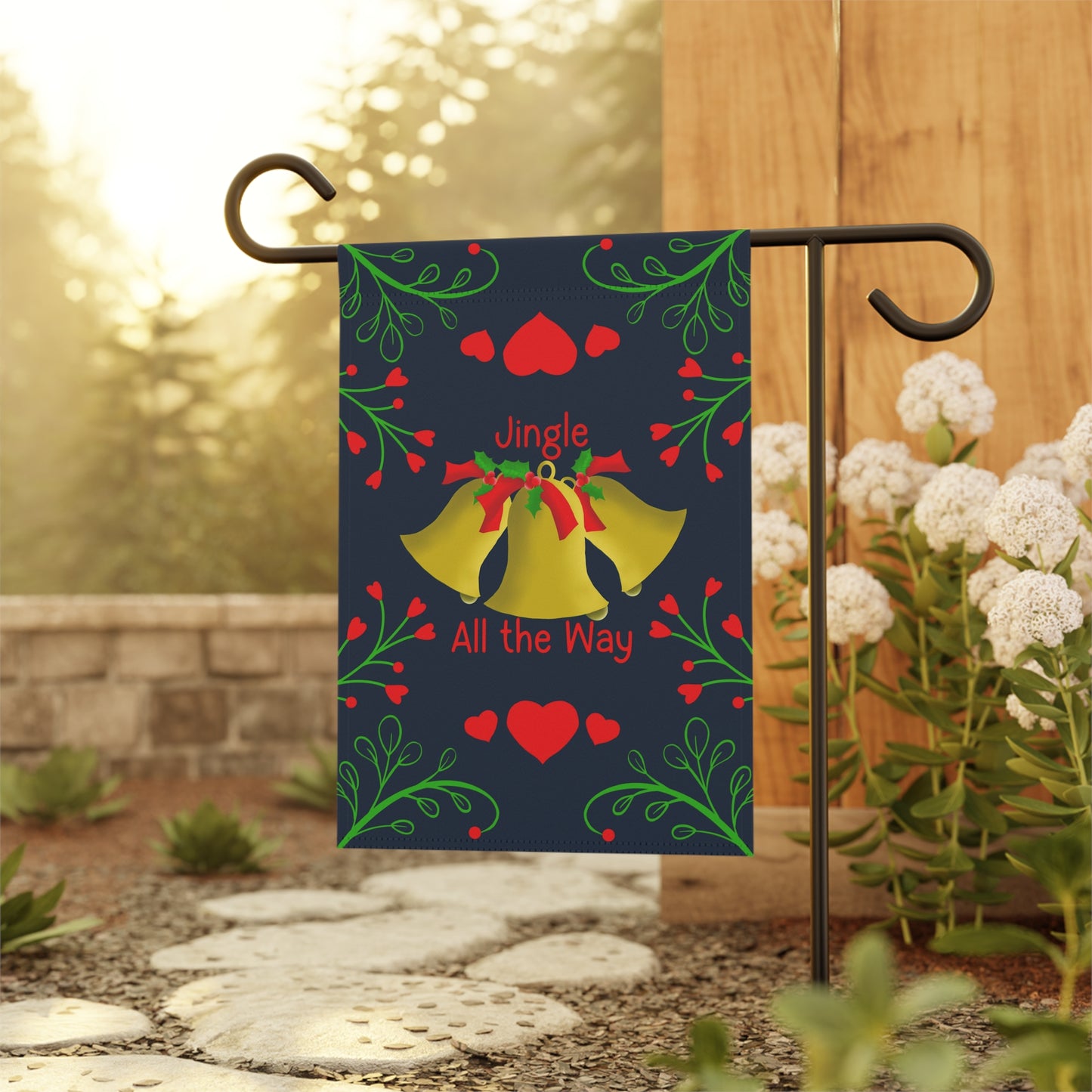 Bells and Holly Garden & House Banner