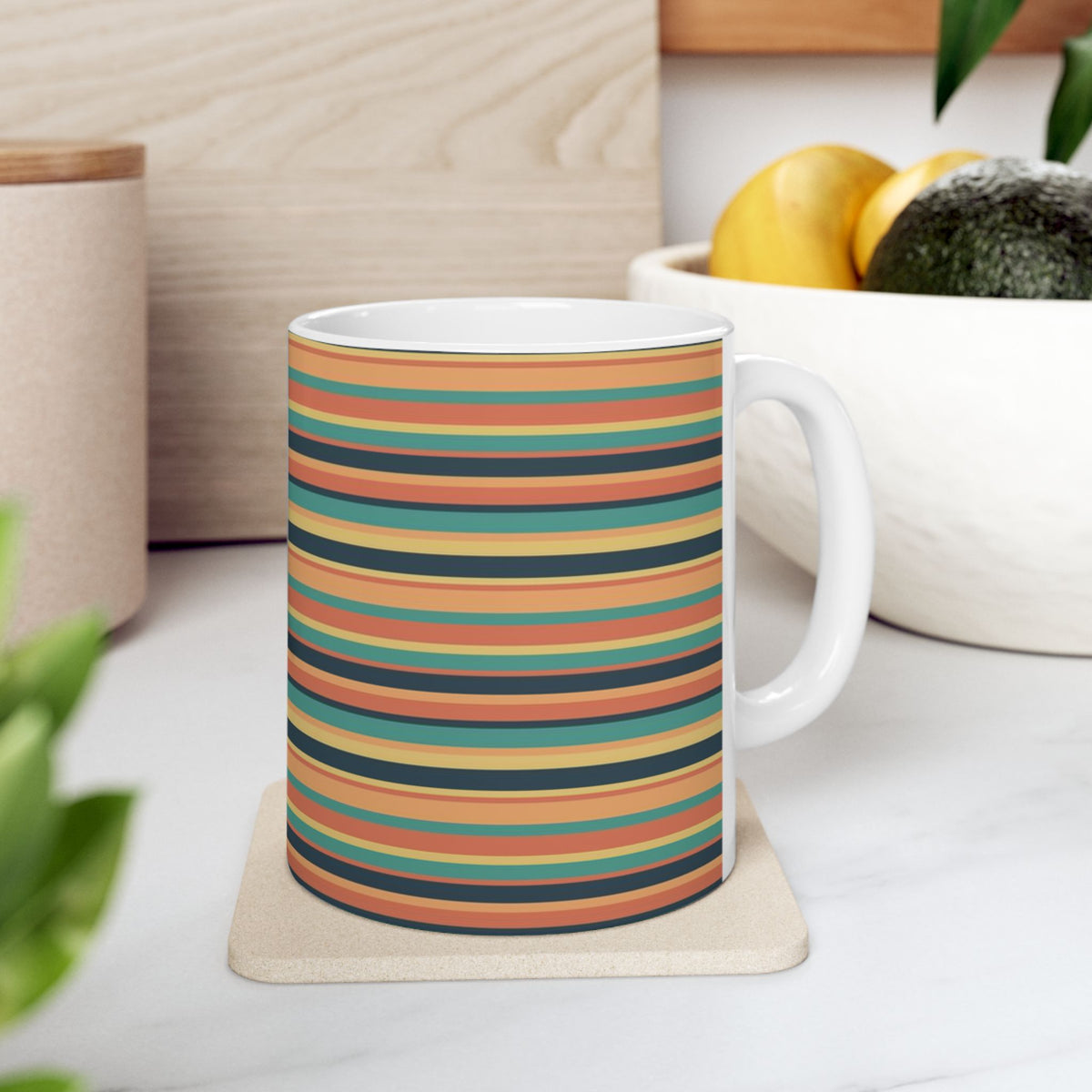 Sunbaked Stripes Ceramic Mug 11oz