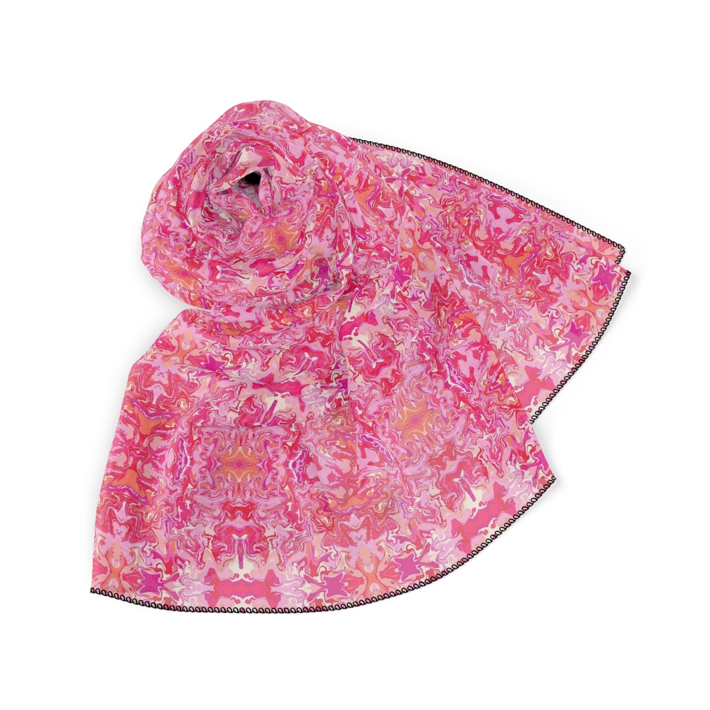 Boho Bougainvillea Garden Square Poly Scarf