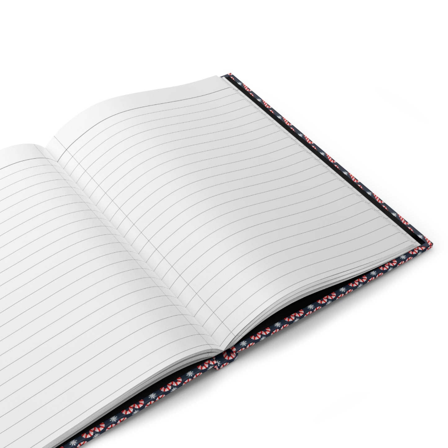 Candy Cane Hearts Hardcover Journal Matte