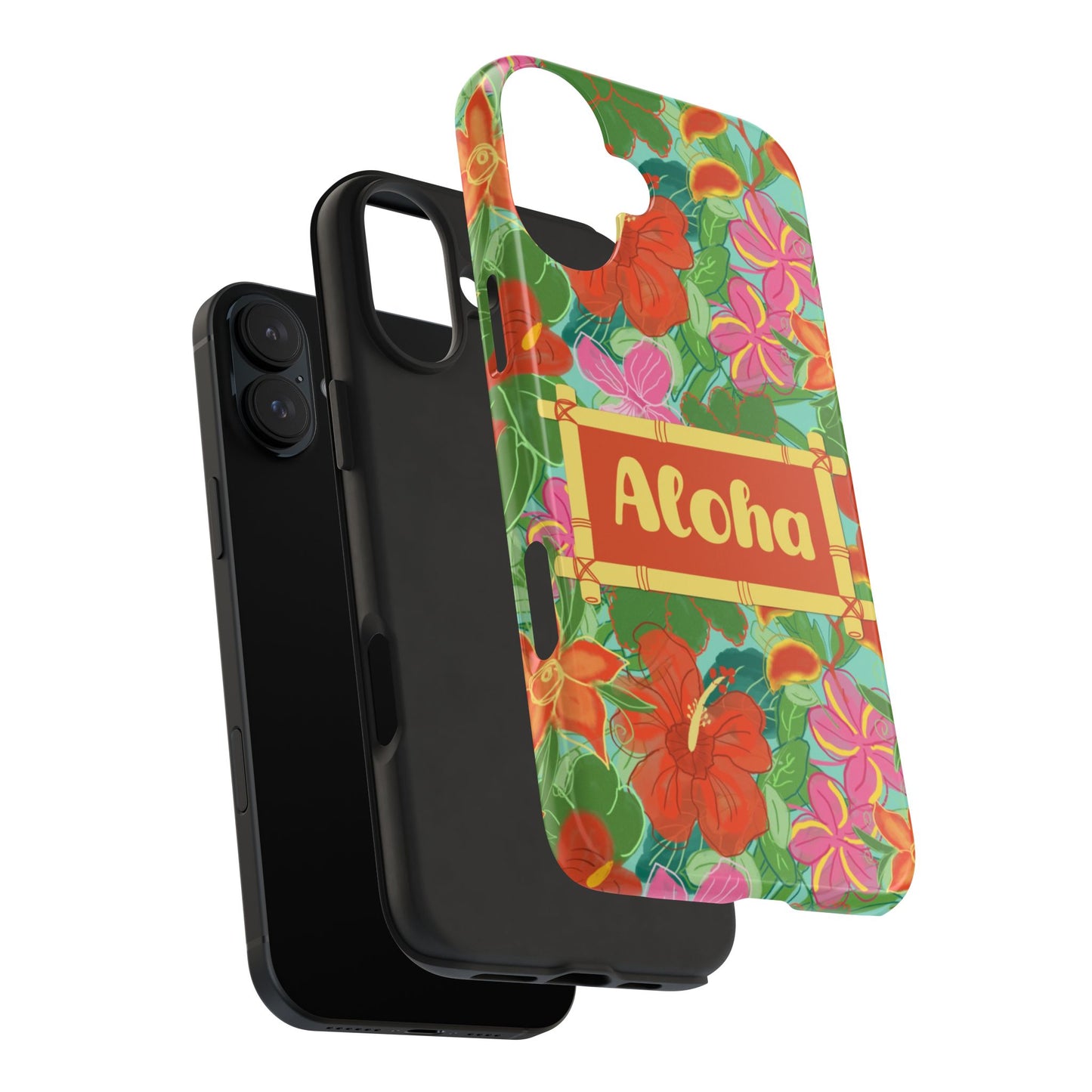 Tropical Flowers Tough Phone Cases