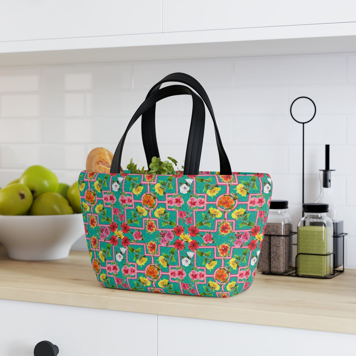 Formal Hibiscus Garden Lunch Bag