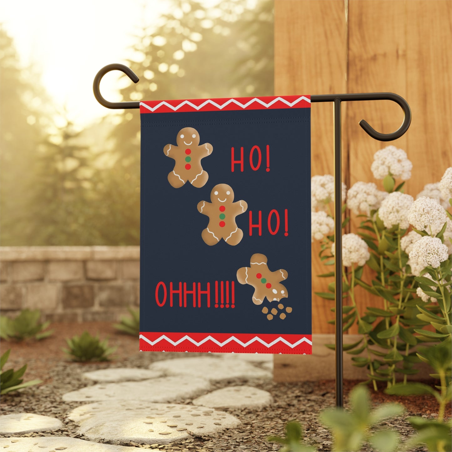 Gingerbread Men Garden & House Banner