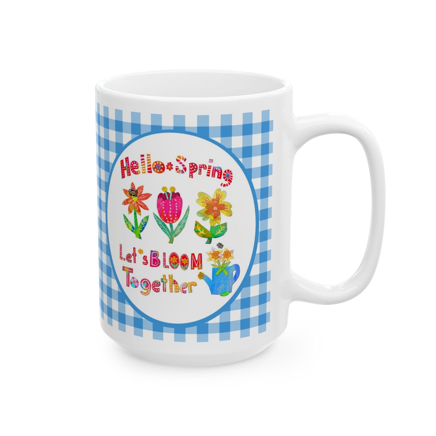 Hello Spring Collage Ceramic Mug 11oz & 15oz