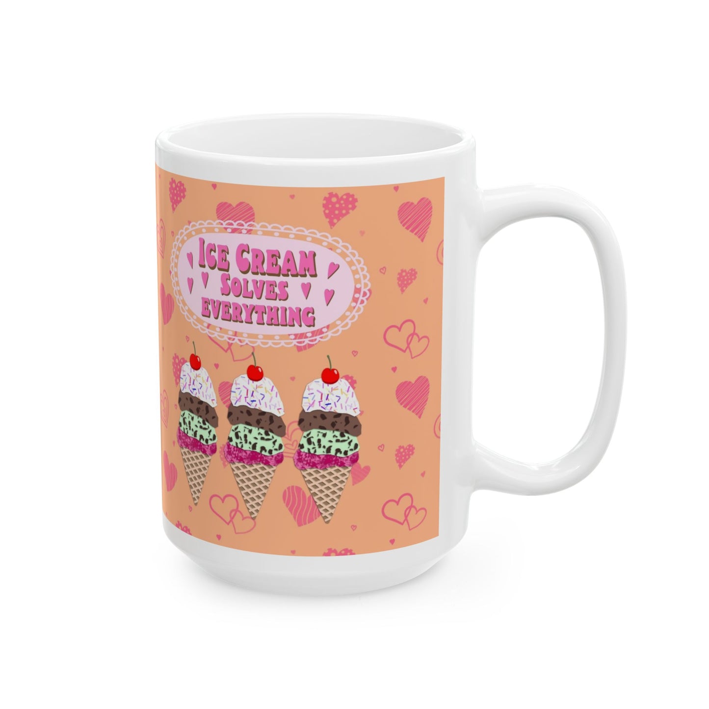 Ice Cream Collage Ceramic Mug 11oz & 15oz