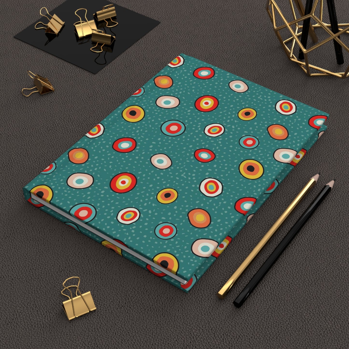 Funky Circles Hardcover Journal Matte